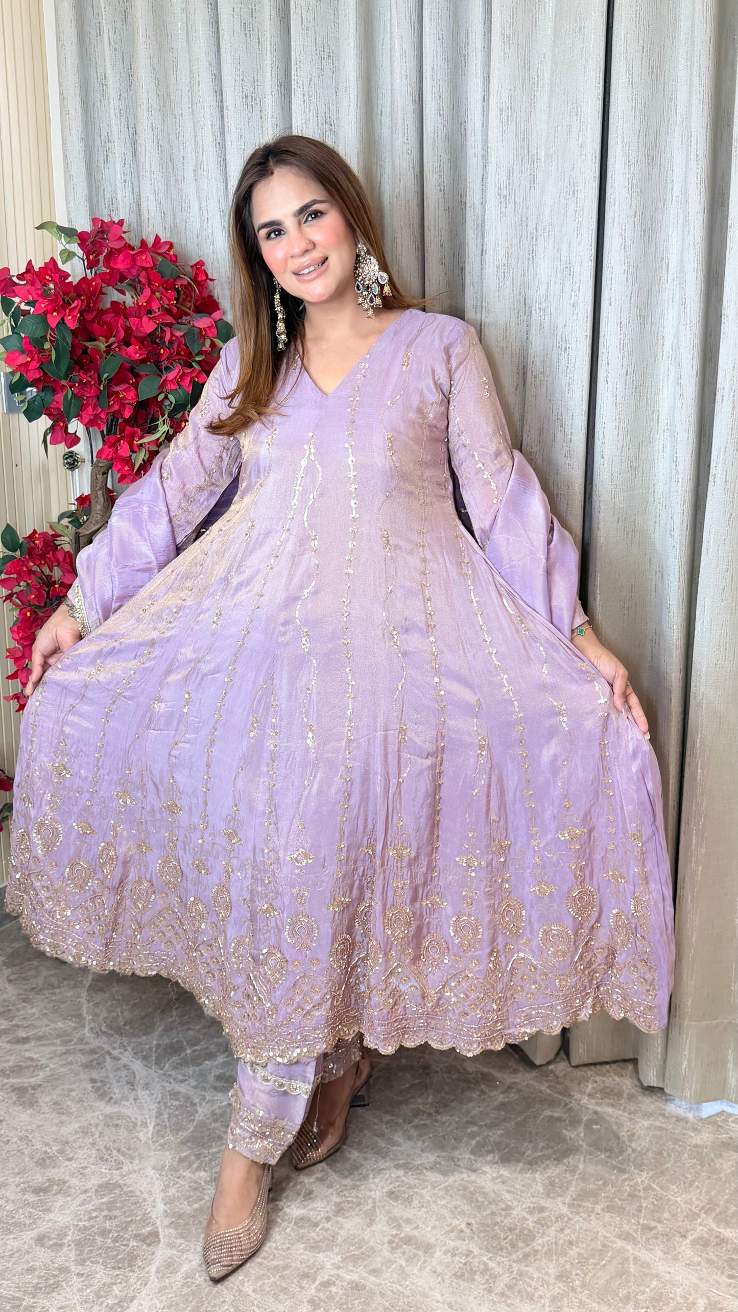 Embroidered Anarkali Suit PC3490