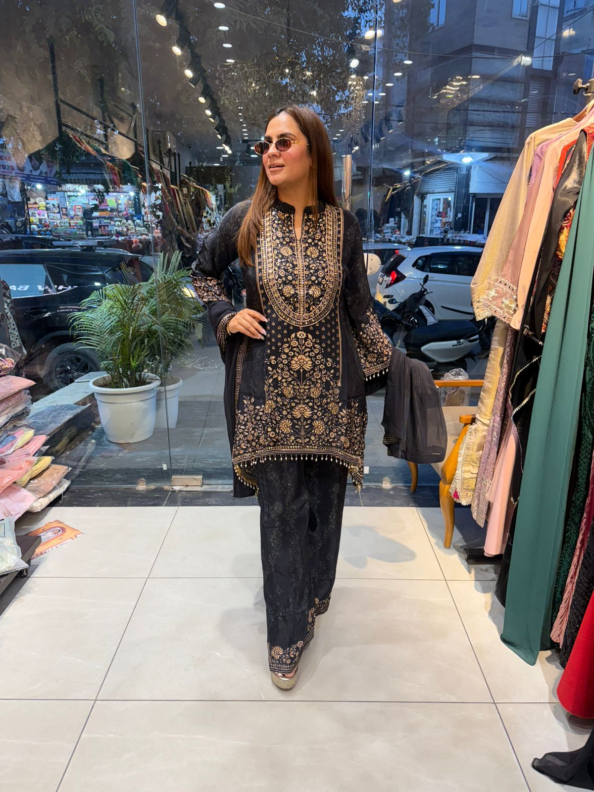 Beautiful Designer Suit With Lace Work PC2617