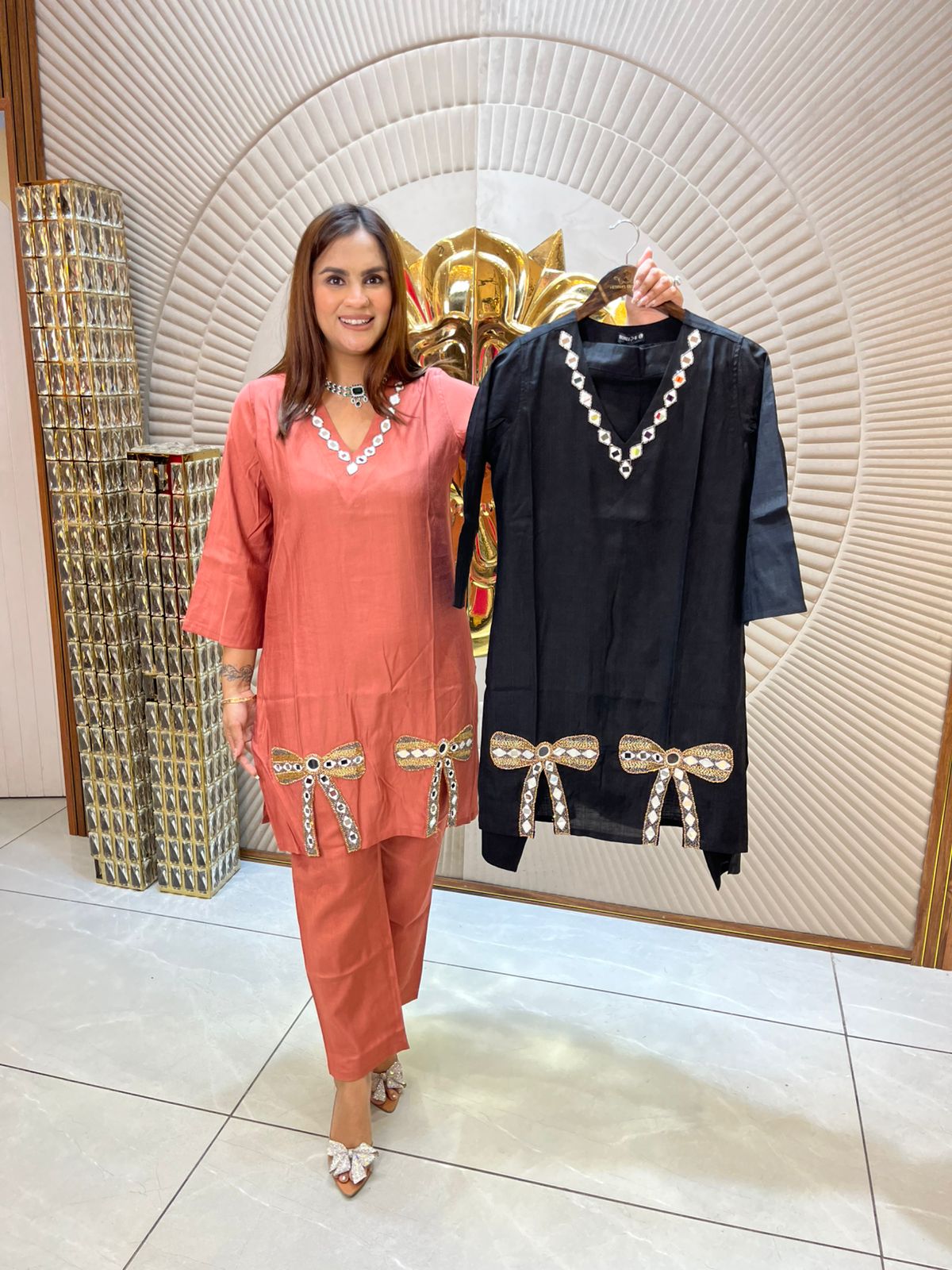 Beautiful Bow Co-Ord Set PC1587