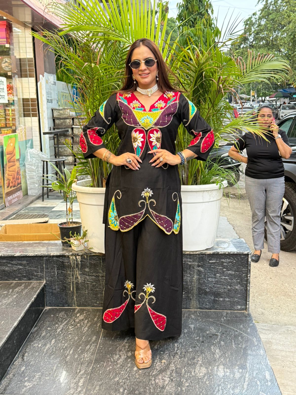 Beautiful Cordset With Embroidery Work PC1524