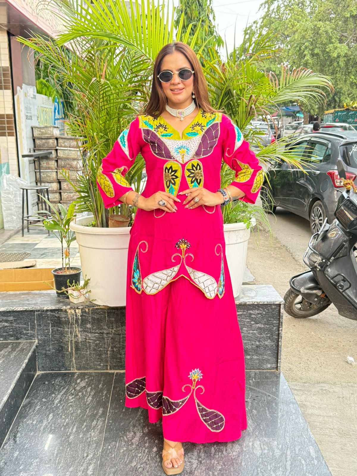 Beautiful Cordset With Embroidery Work PC1524