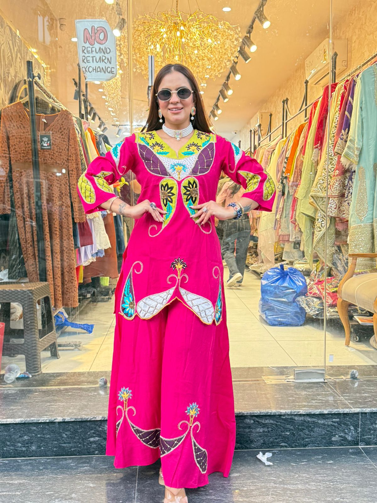 Beautiful Cordset With Embroidery Work PC1524
