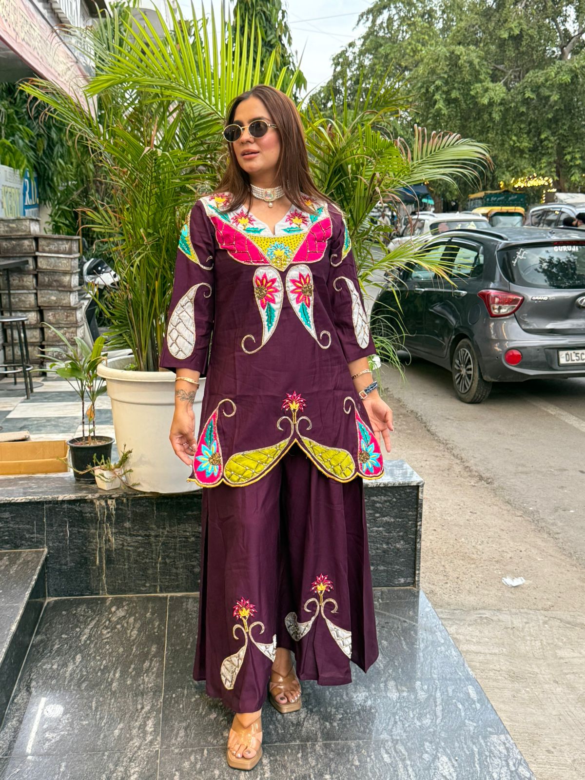 Beautiful Cordset With Embroidery Work PC1524