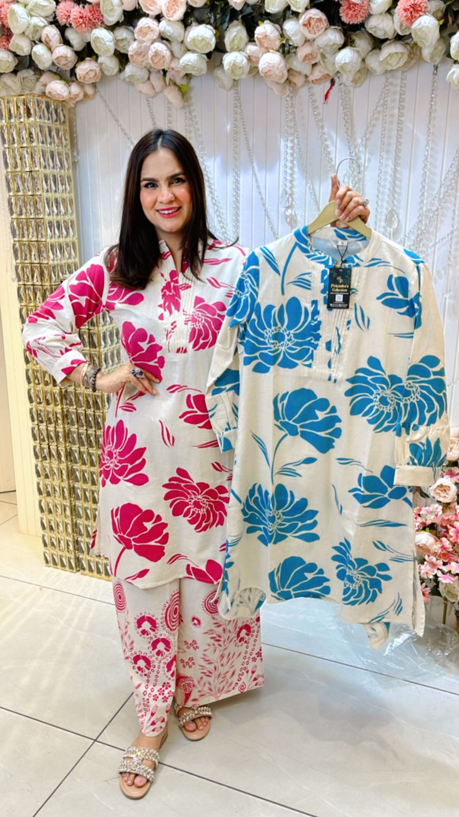 Beautiful Cotton Floral Suit PC938