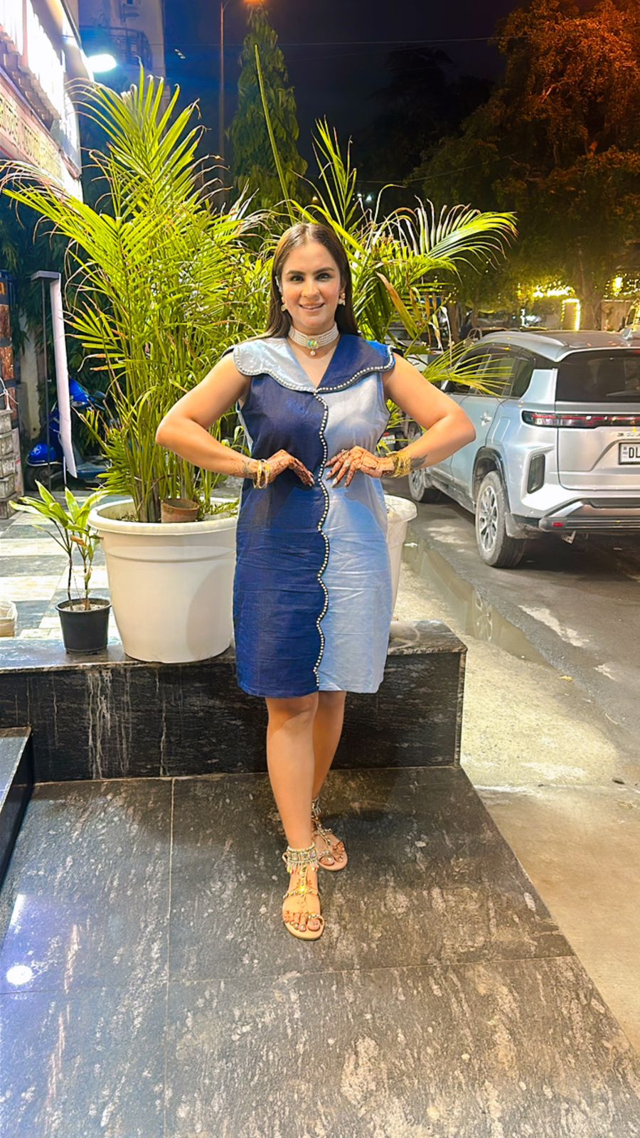 Beautiful Denim Dress PC1411