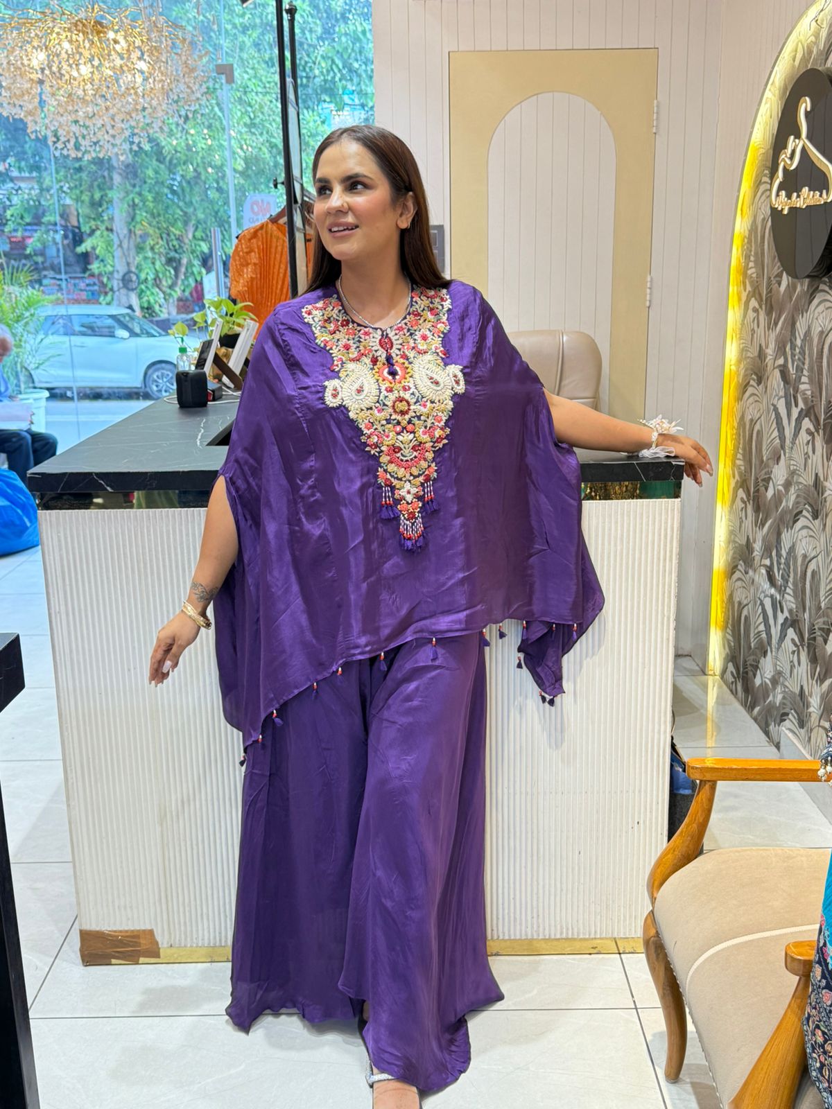 Beautiful Designer Kaftan Co-Ord Set PC1456
