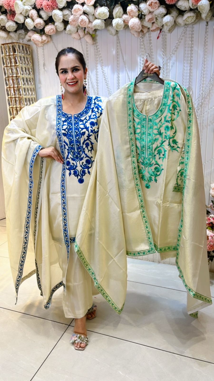 Beautiful Embroidery Work Suit PC757
