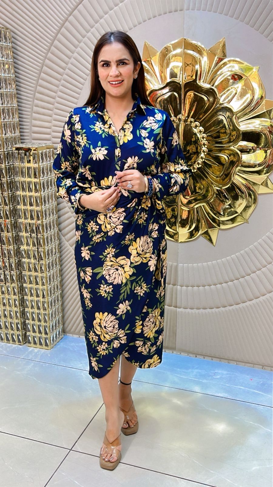 Beautiful Floral Dress PC1505