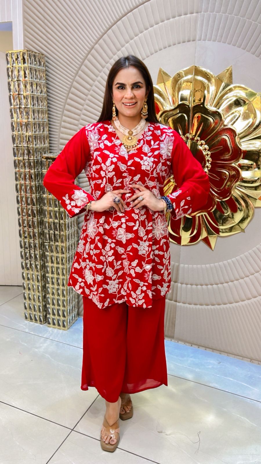 Beautiful Floral Full sleeves Co-Ord Set PC1510