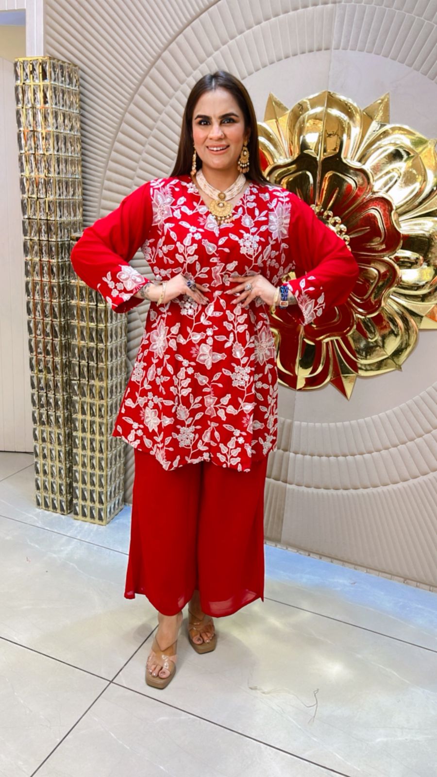 Beautiful Floral Full sleeves Co-Ord Set PC1510