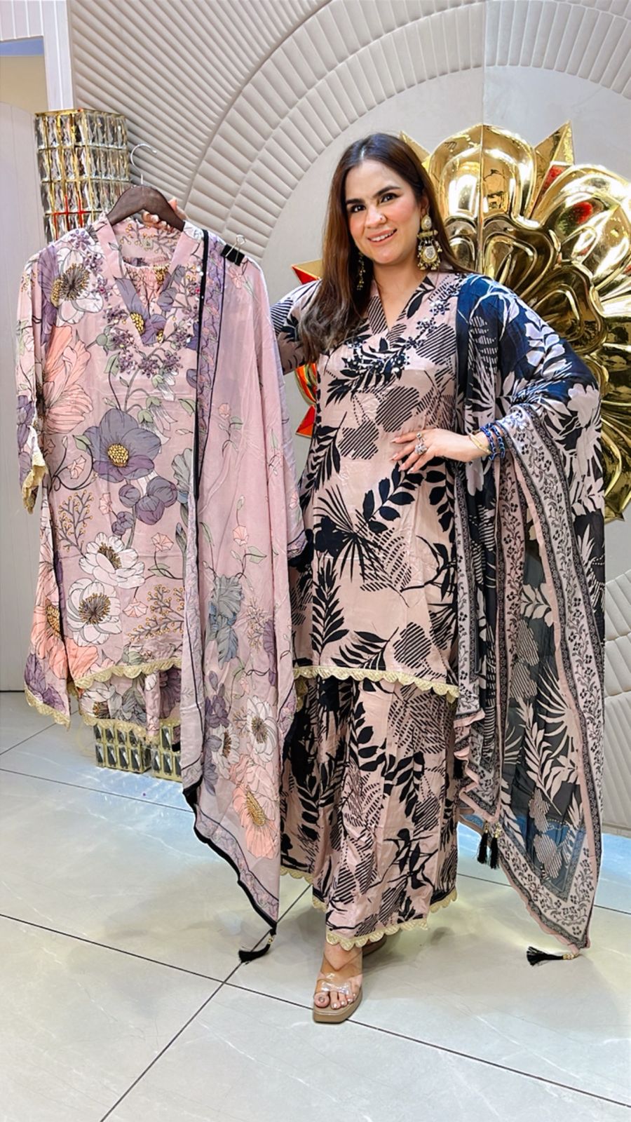 Beautiful Floral Suit PC1492