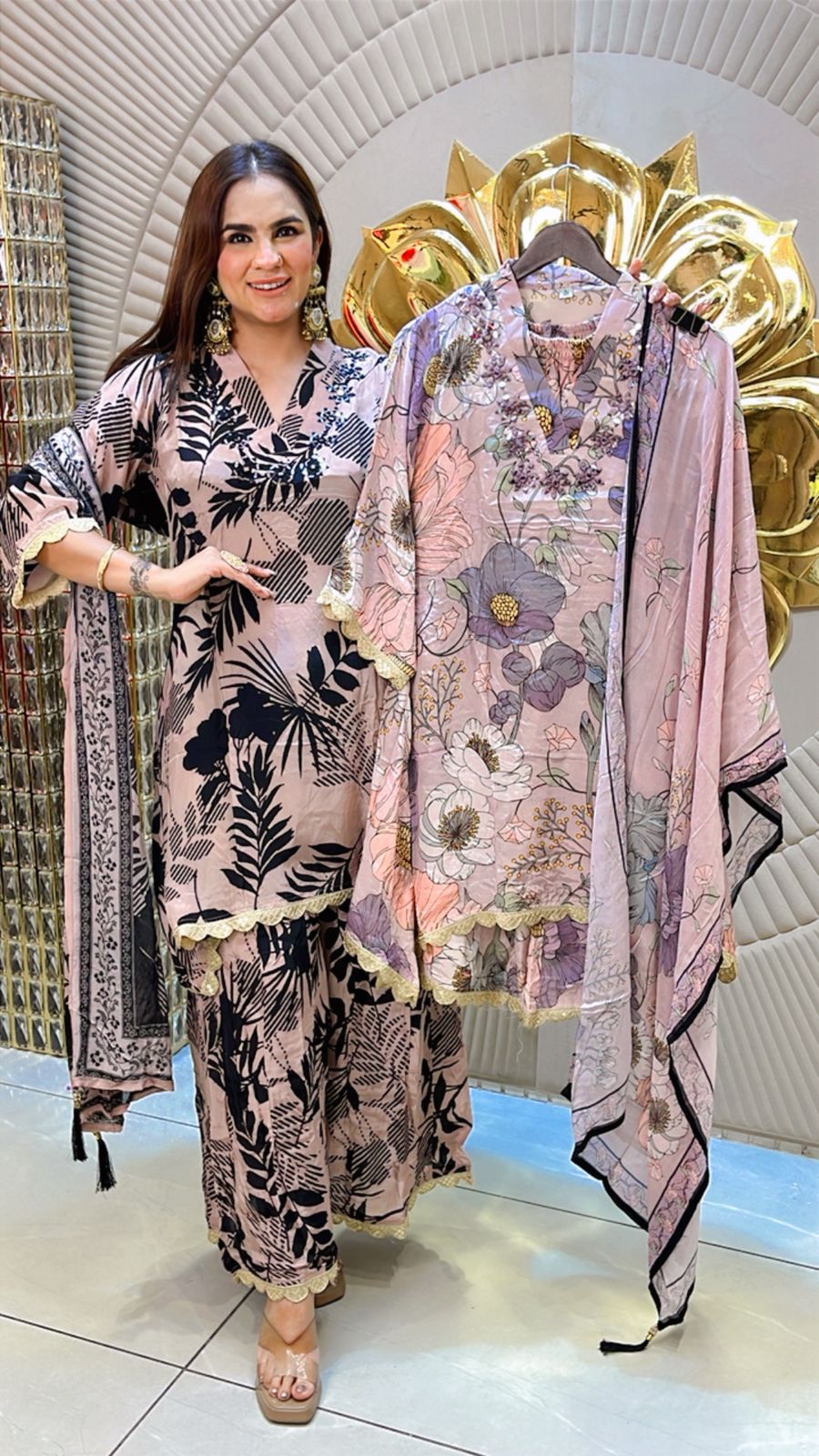 Beautiful Floral Suit PC1492