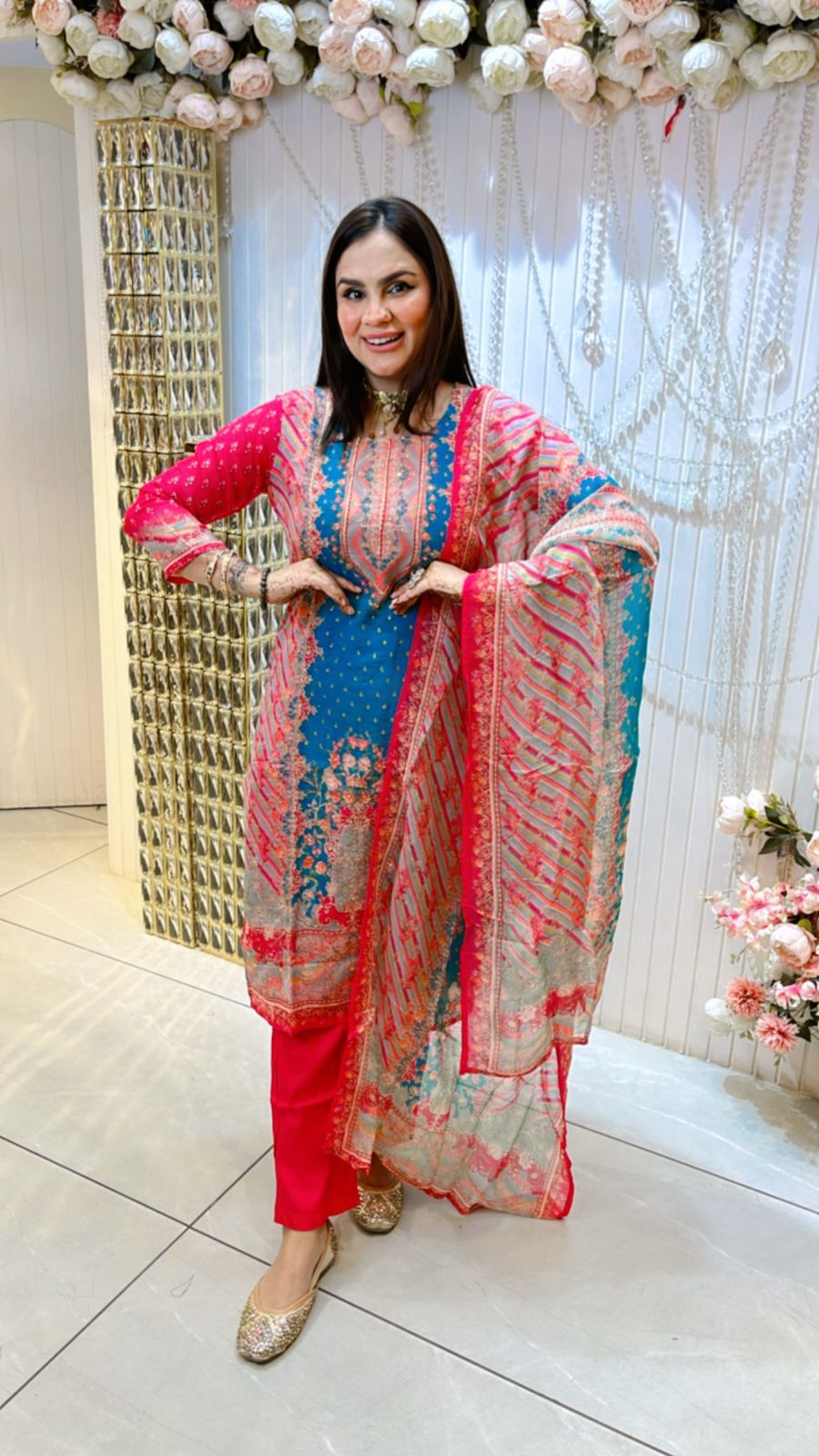Beautiful Floral Suit PC902