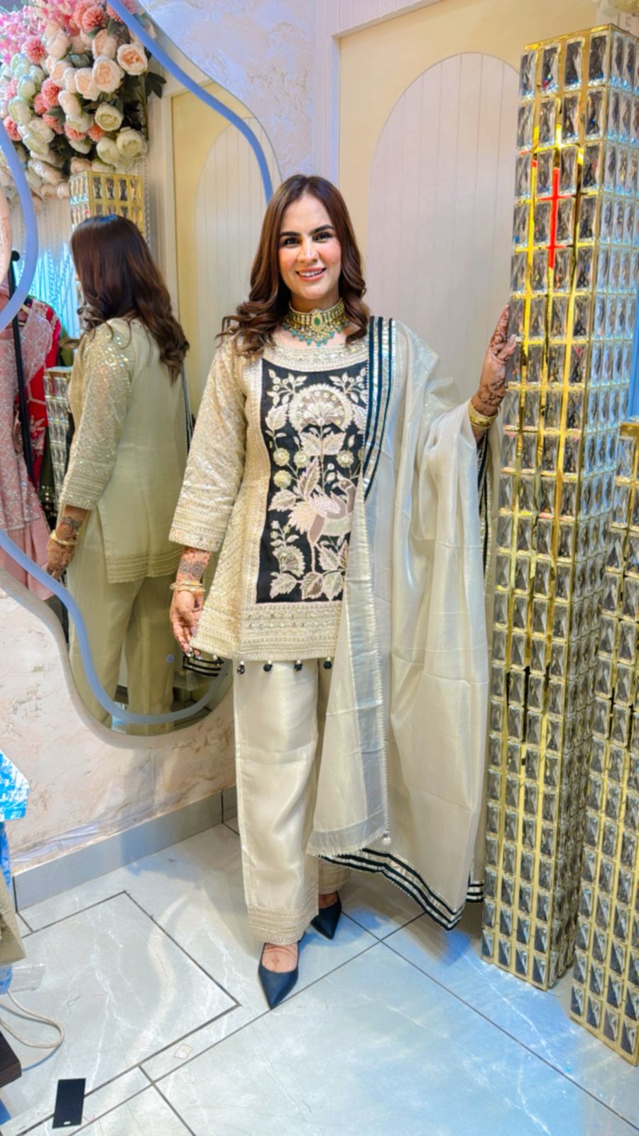 Beautiful Hand Embroidery Suit PC1455