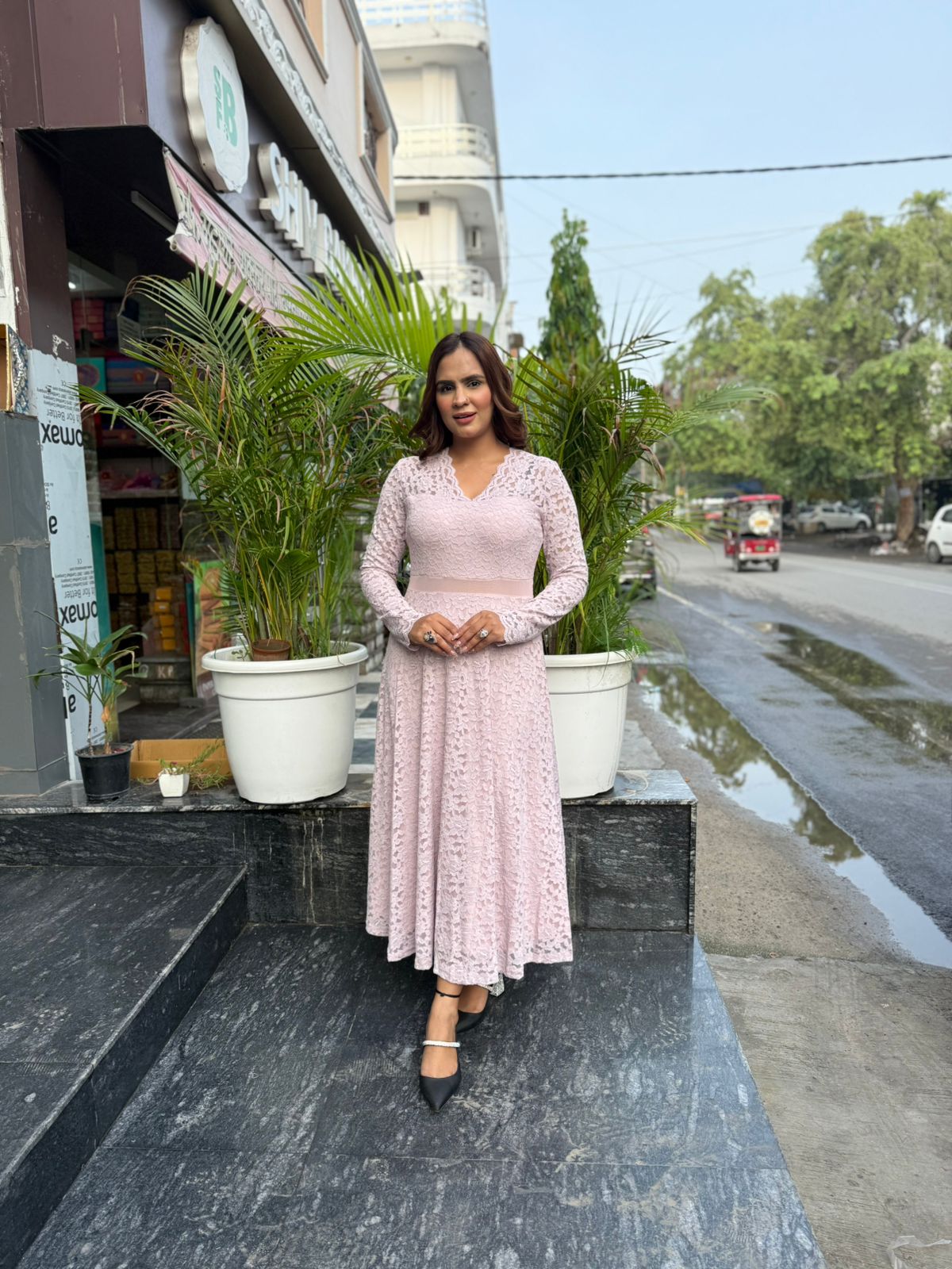 Beautiful Imported Net Dress PC1527