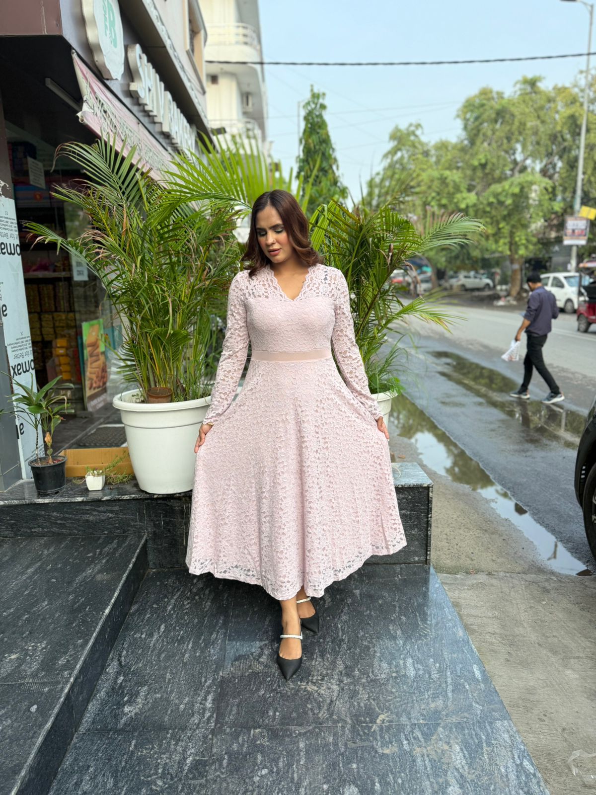 Beautiful Imported Net Dress PC1527