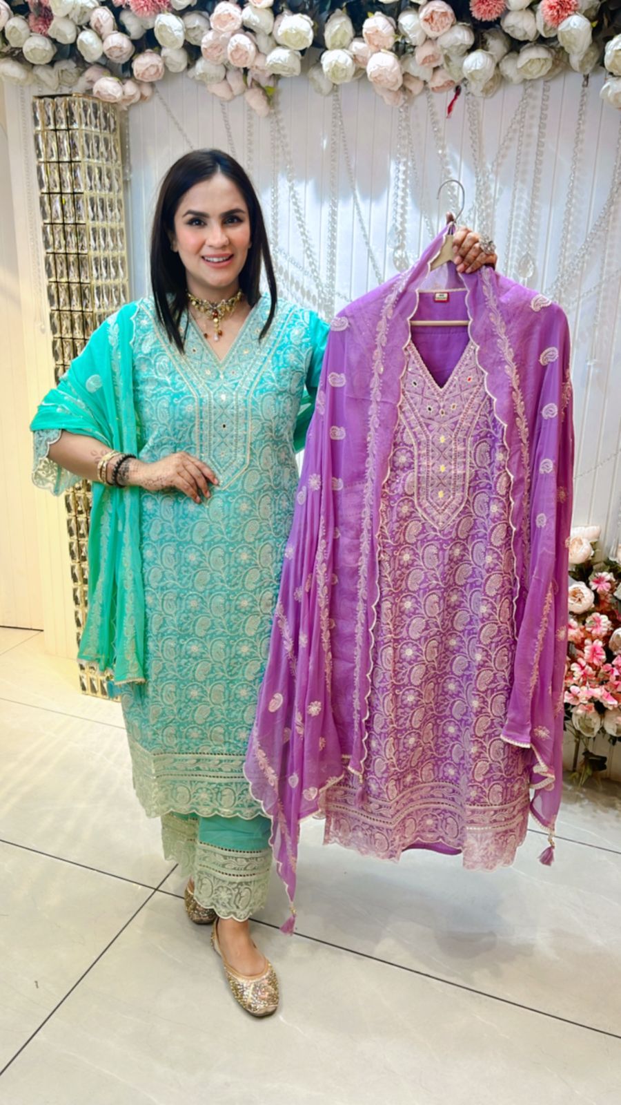 Beautiful Lace Palazzo Suit PC904