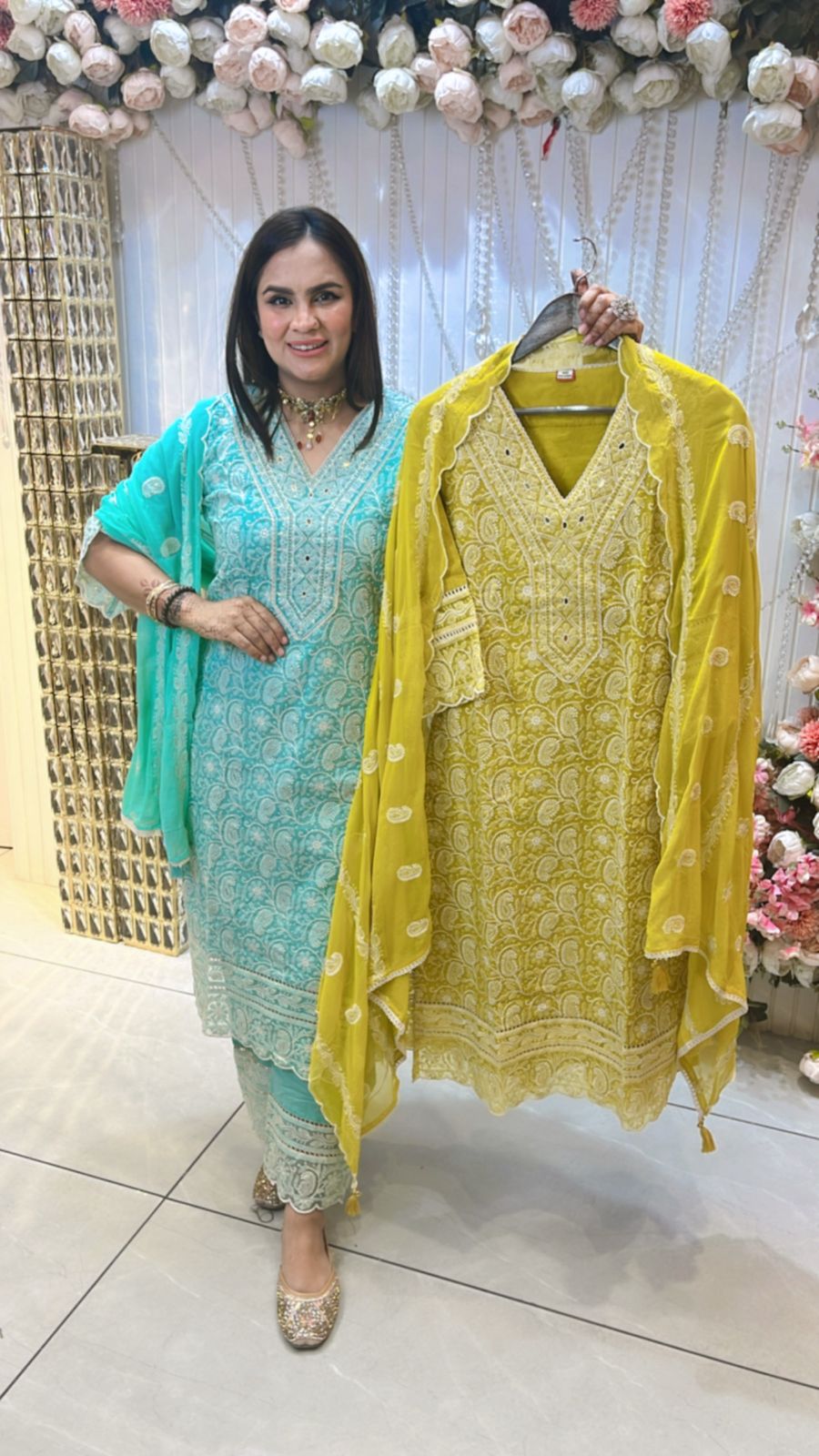 Beautiful Lace Palazzo Suit PC904