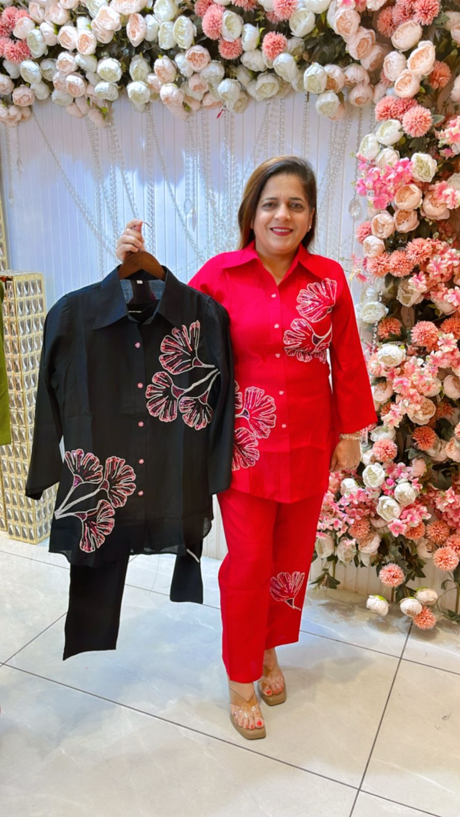 Beautiful Leave Pattern Co-Ord Set PC724
