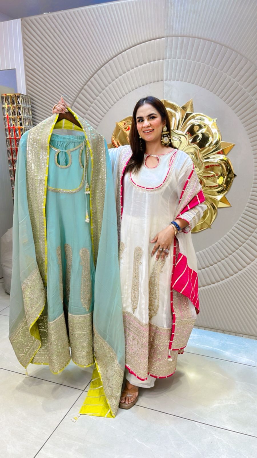 Beautiful Long Designer Suit PC1488