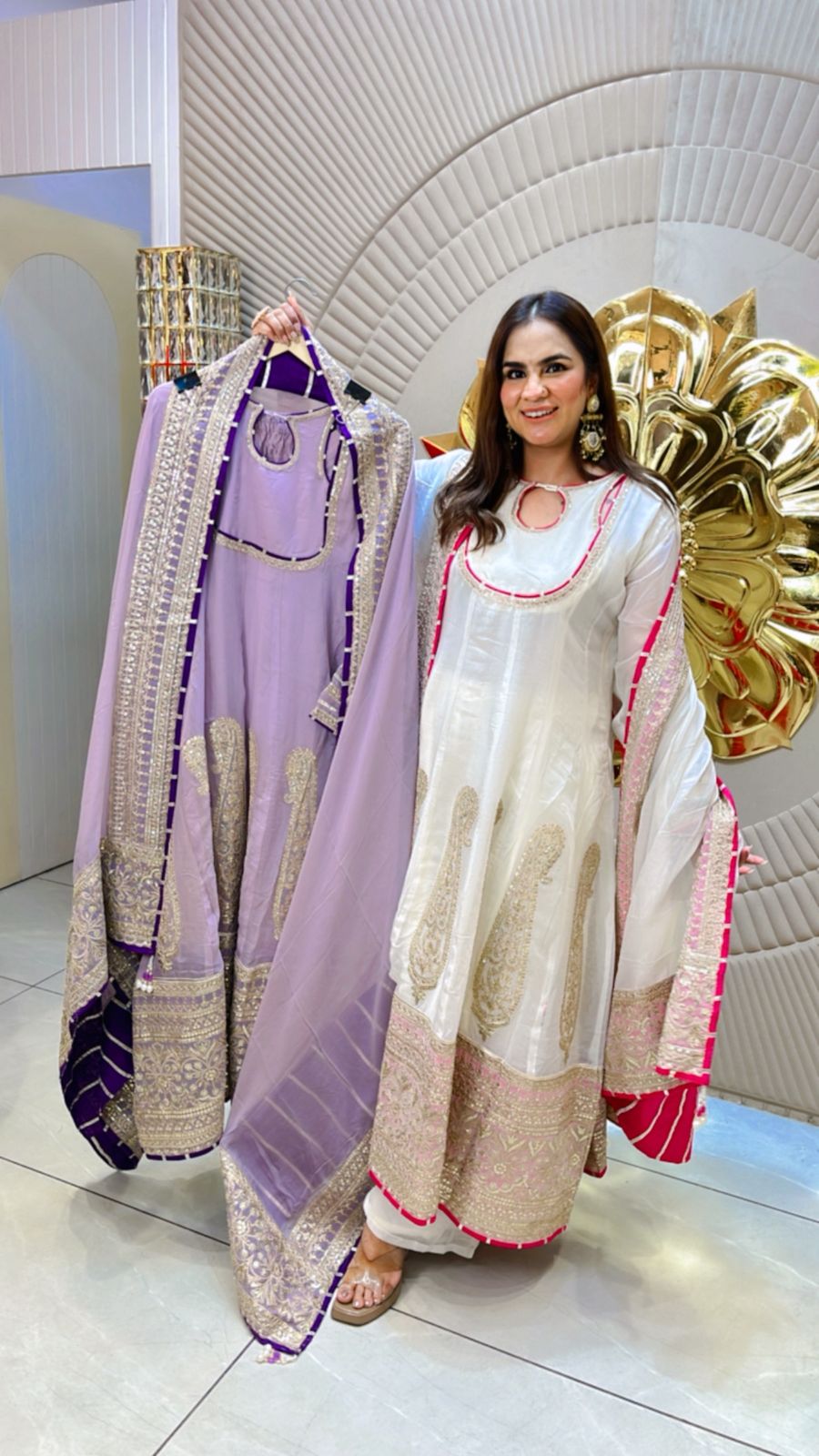 Beautiful Long Designer Suit PC1488