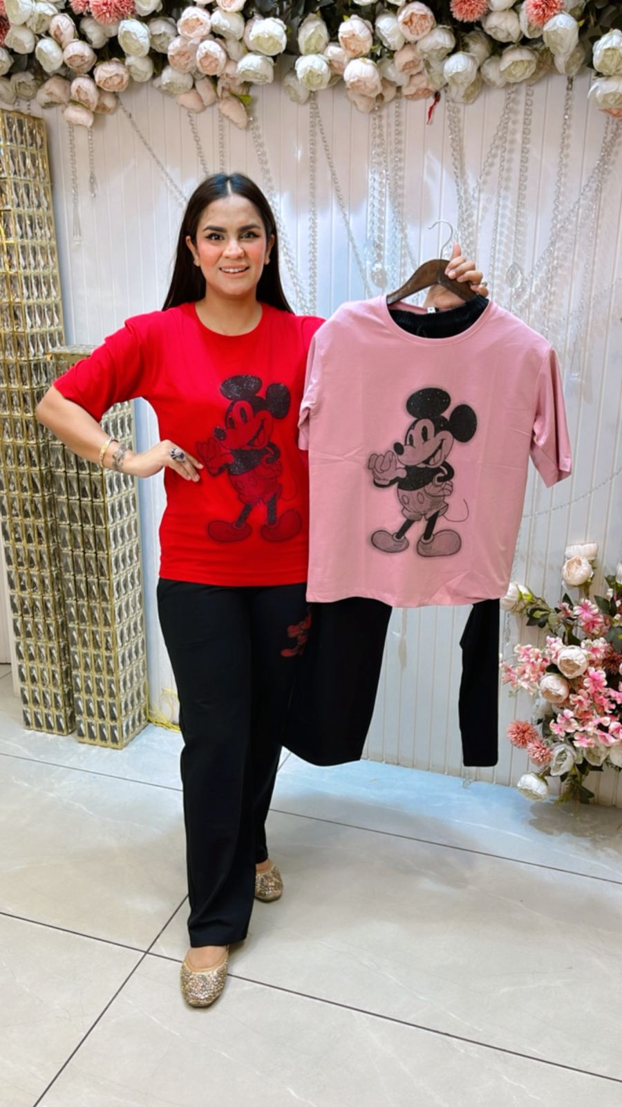 Beautiful Mickey Mouse Print Co-Ord Set PC1110