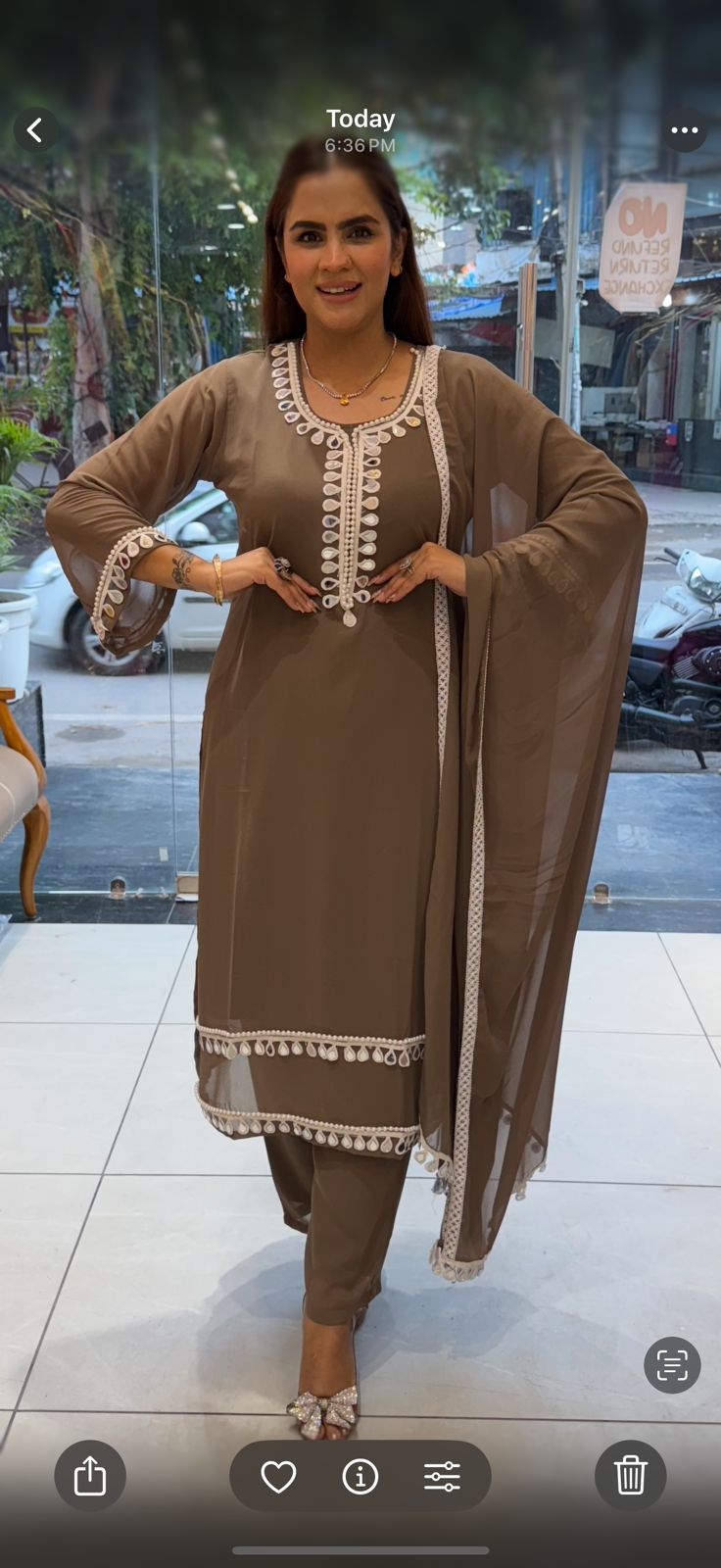 Beautiful Mirror Work Suit PC1581
