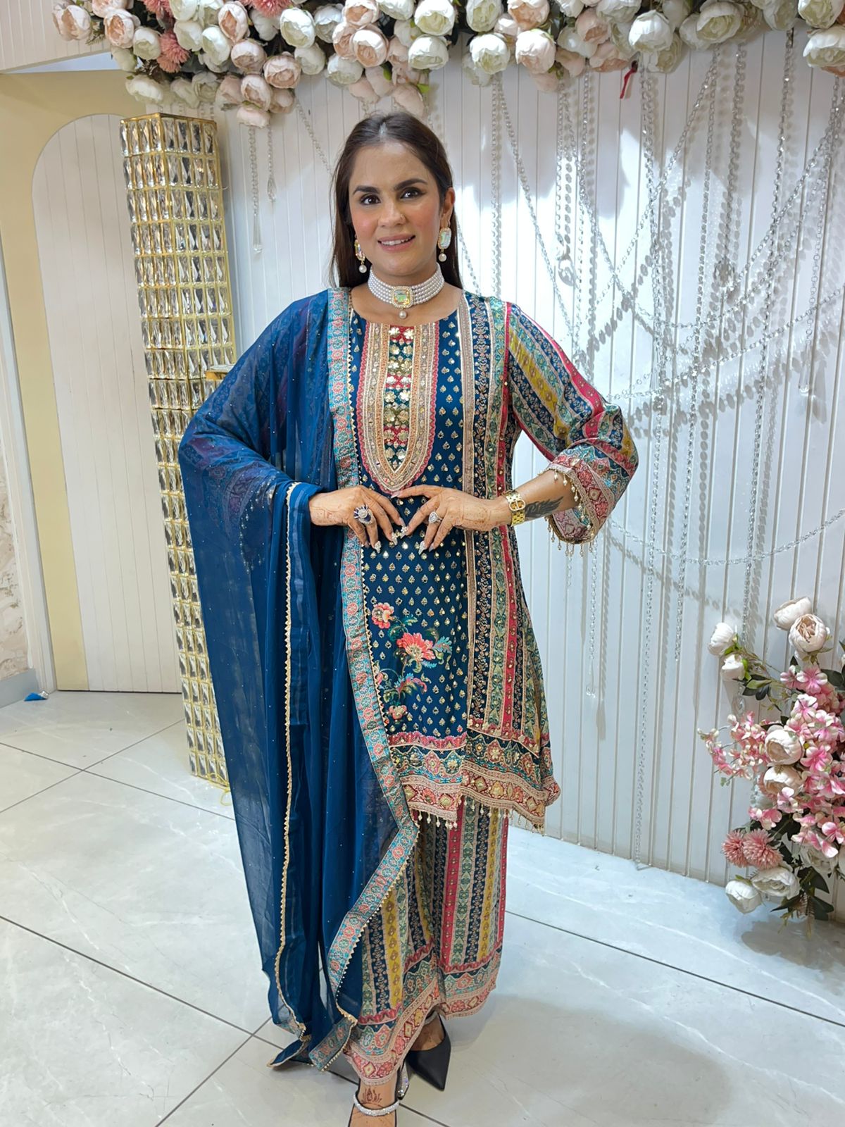 Beautiful Partywear Designer Suit PC1447