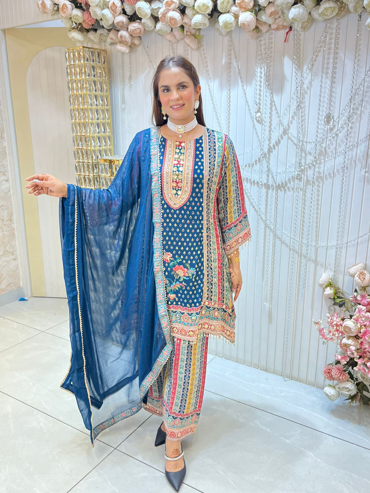 Beautiful Partywear Designer Suit PC1447