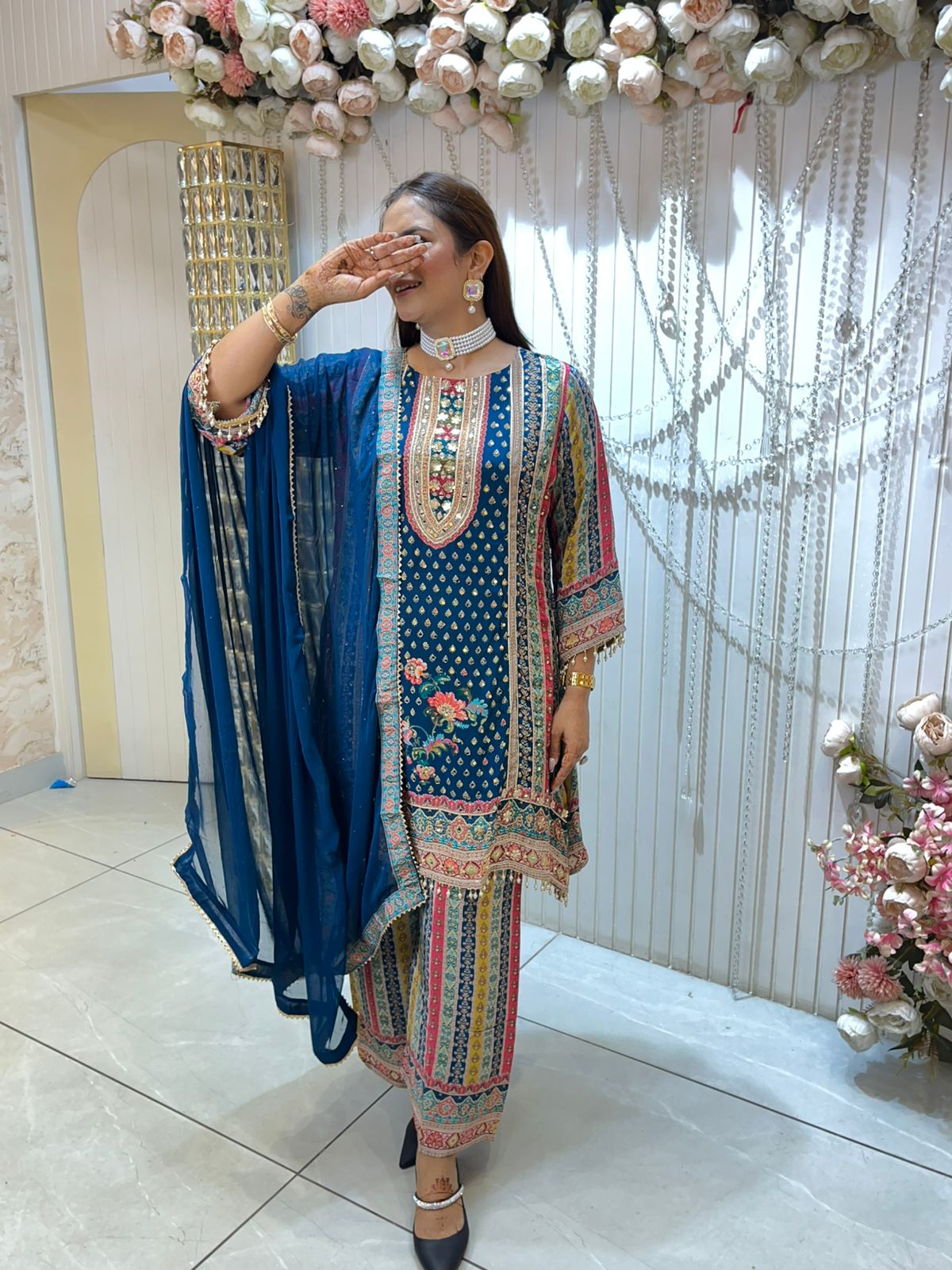Beautiful Partywear Designer Suit PC1447