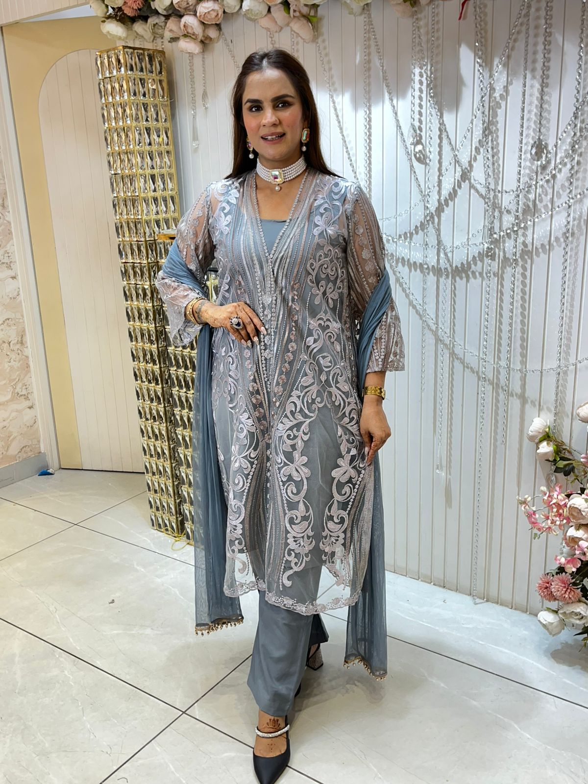 Beautiful Partywear Heavy Suit PC1446