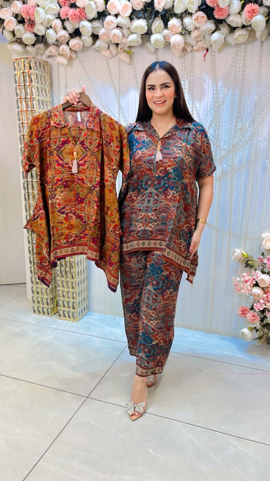 Beautiful Pattern Print Co-Ord Set PC1171