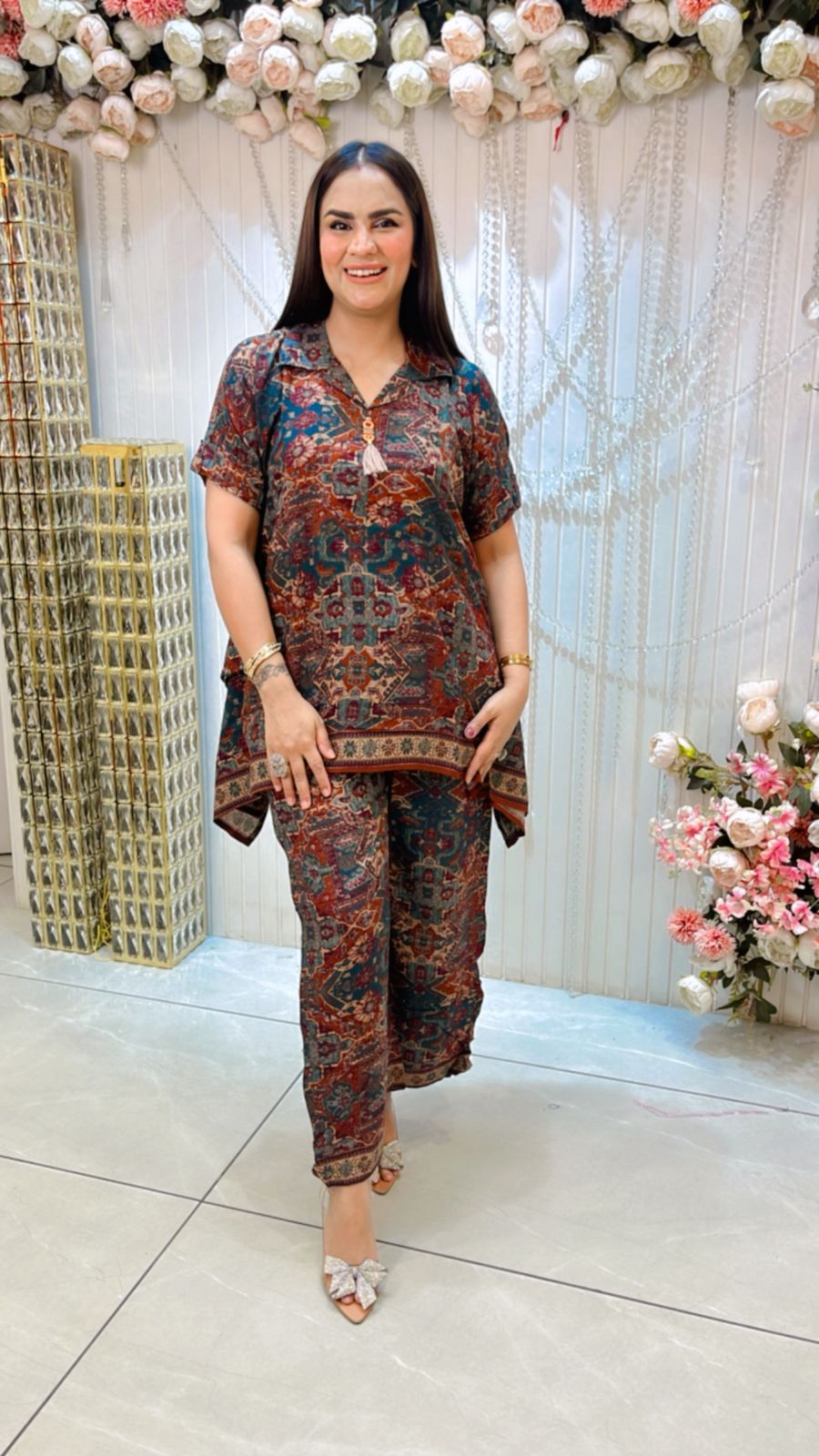 Beautiful Pattern Print Co-Ord Set PC1171