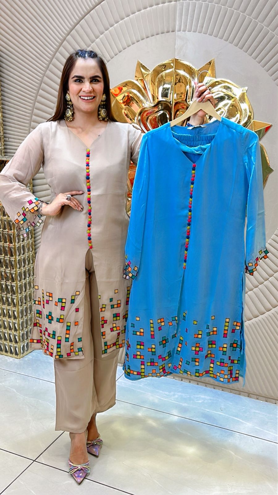 Beautiful Pattern Print Co-Ord Set PC1483
