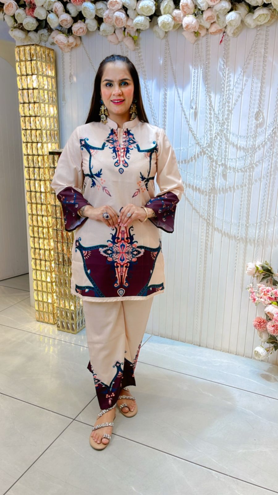 Beautiful Pattern Print Co-Ord Set PC733