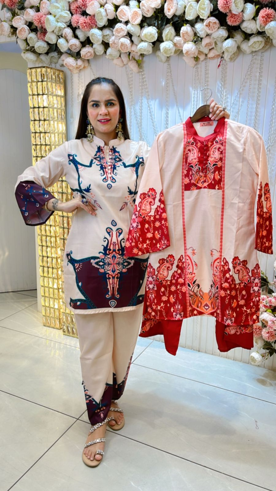 Beautiful Pattern Print Co-Ord Set PC733
