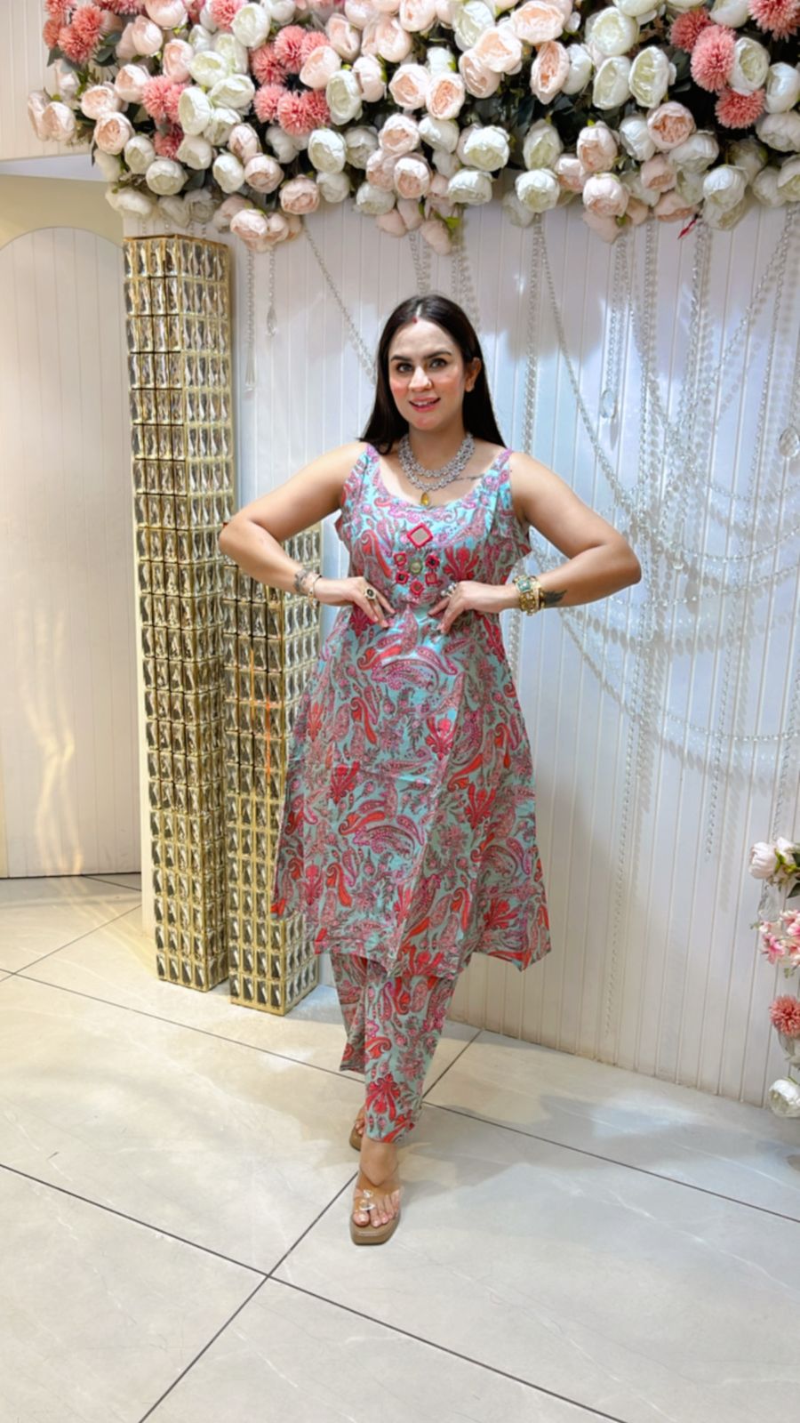 Beautiful Pattern Print Co-ord Set PC712