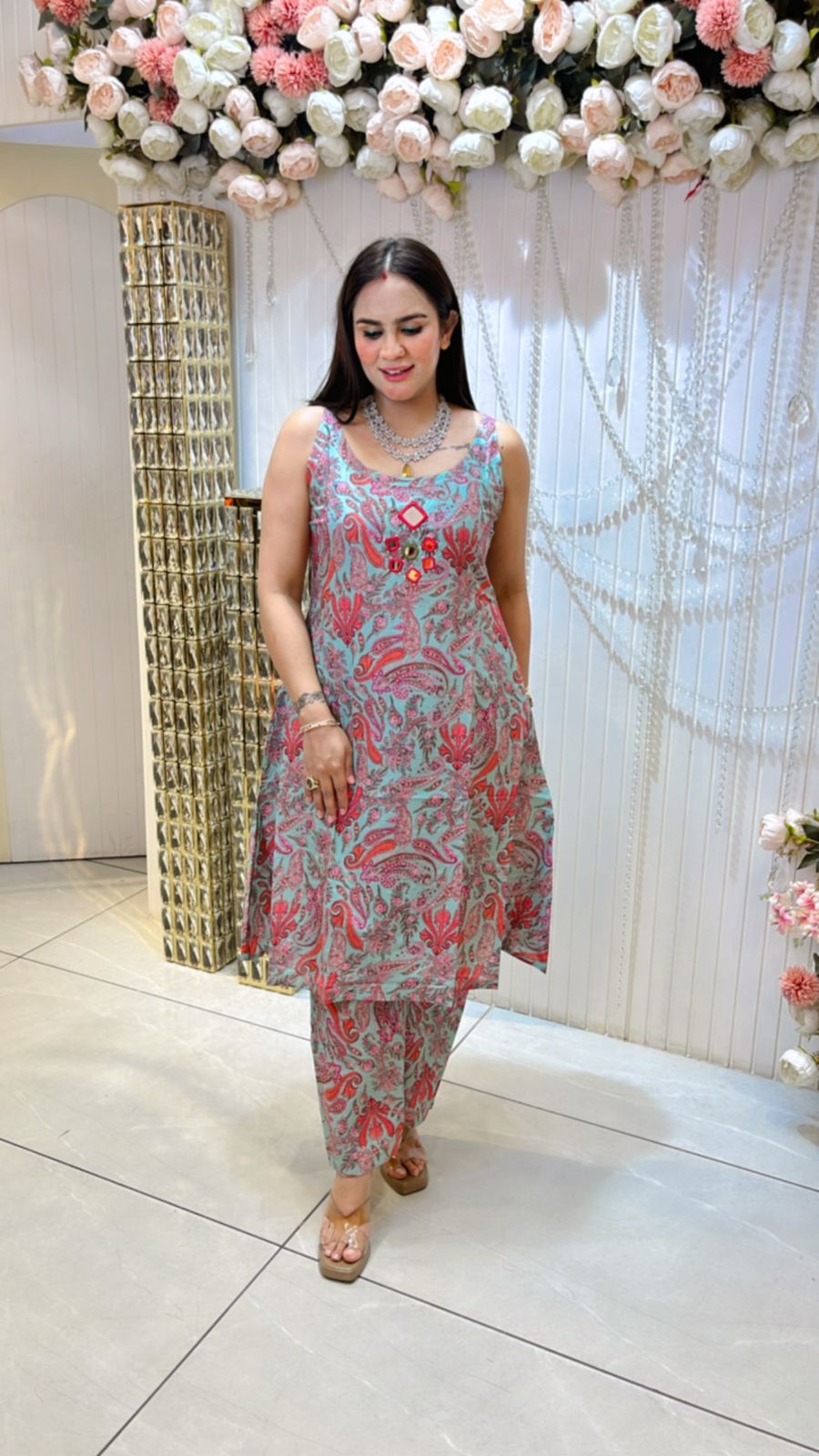 Beautiful Pattern Print Co-ord Set PC712