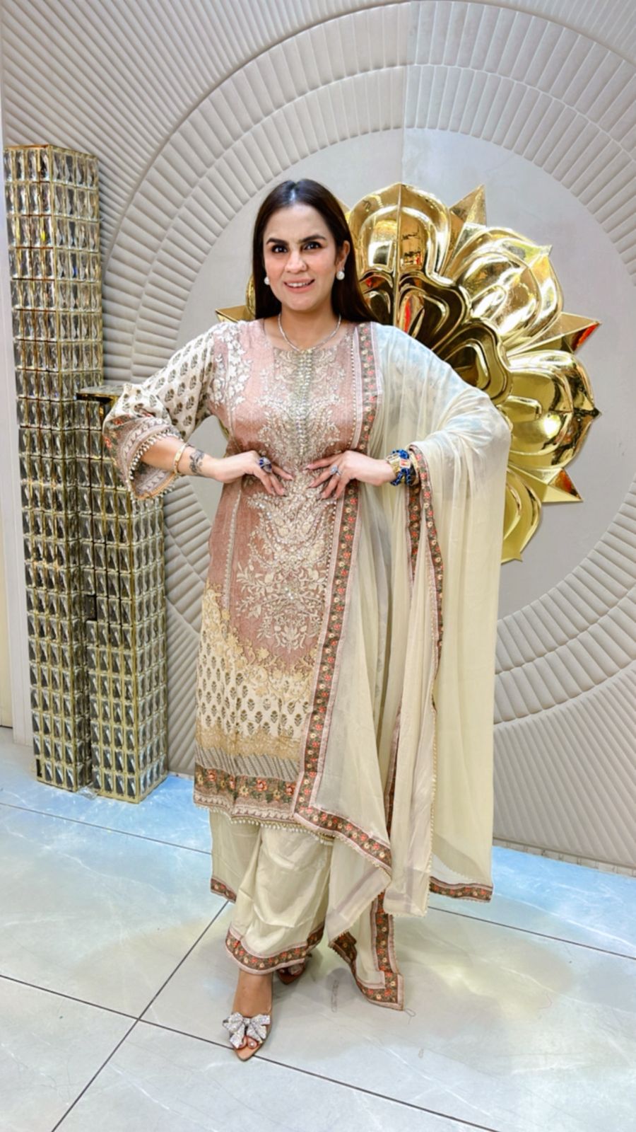 Beautiful Pattern Print Suit PC1537