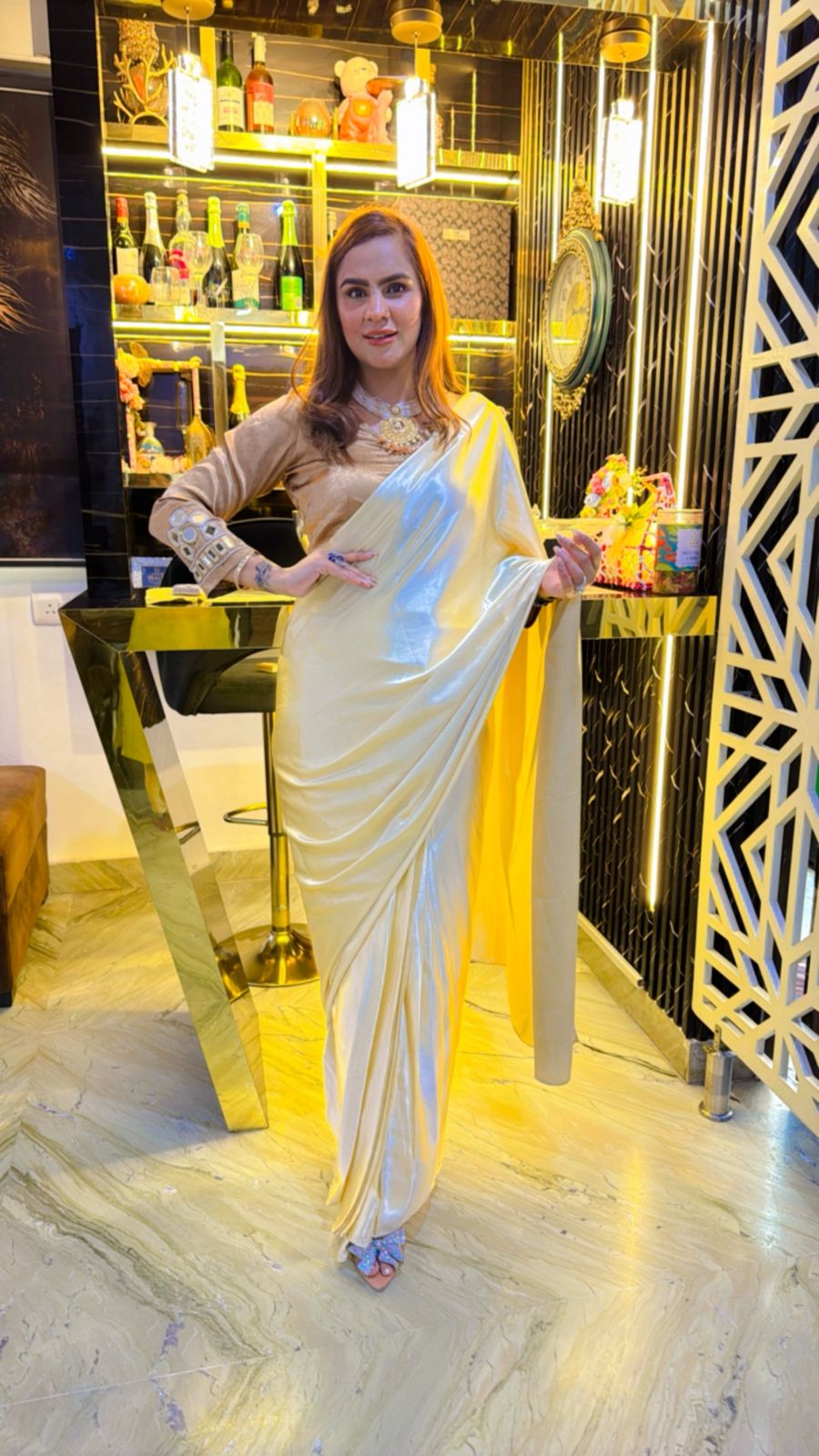 Beautiful Satin Saree PC1548