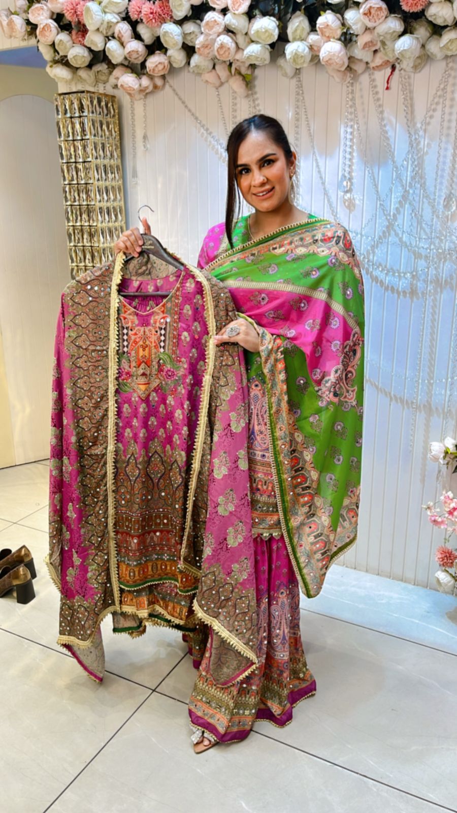 Beautiful Sharara Suit PC801
