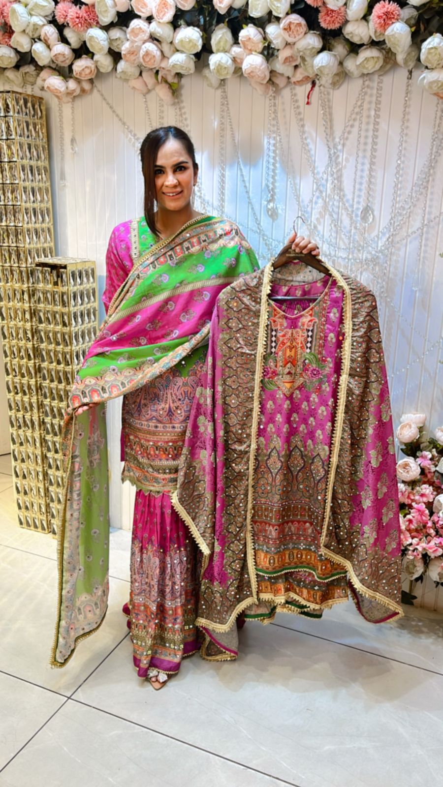 Beautiful Sharara Suit PC801
