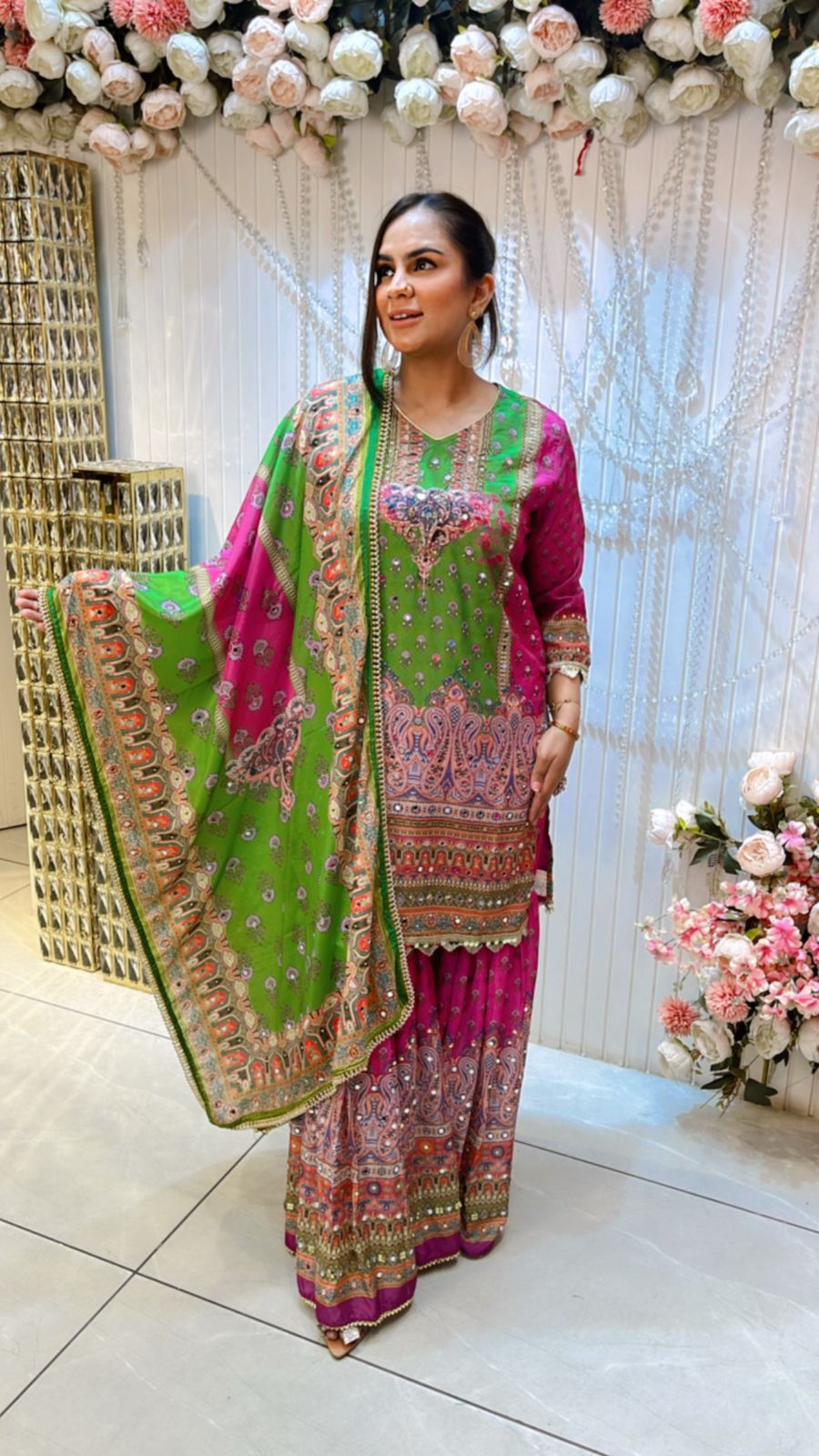 Beautiful Sharara Suit PC801