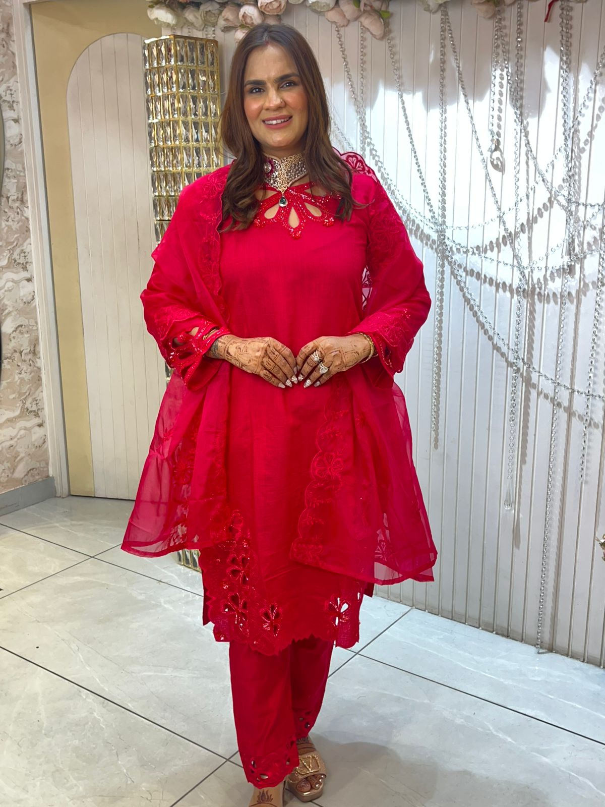 Beautiful Suit With Embroidery PC1429