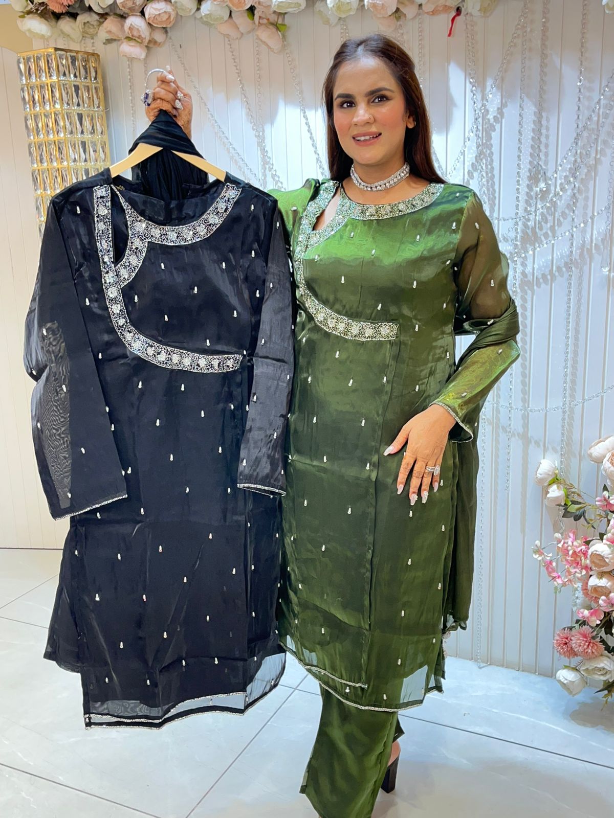Beautiful Suit With Fancy Cut Design PC1439