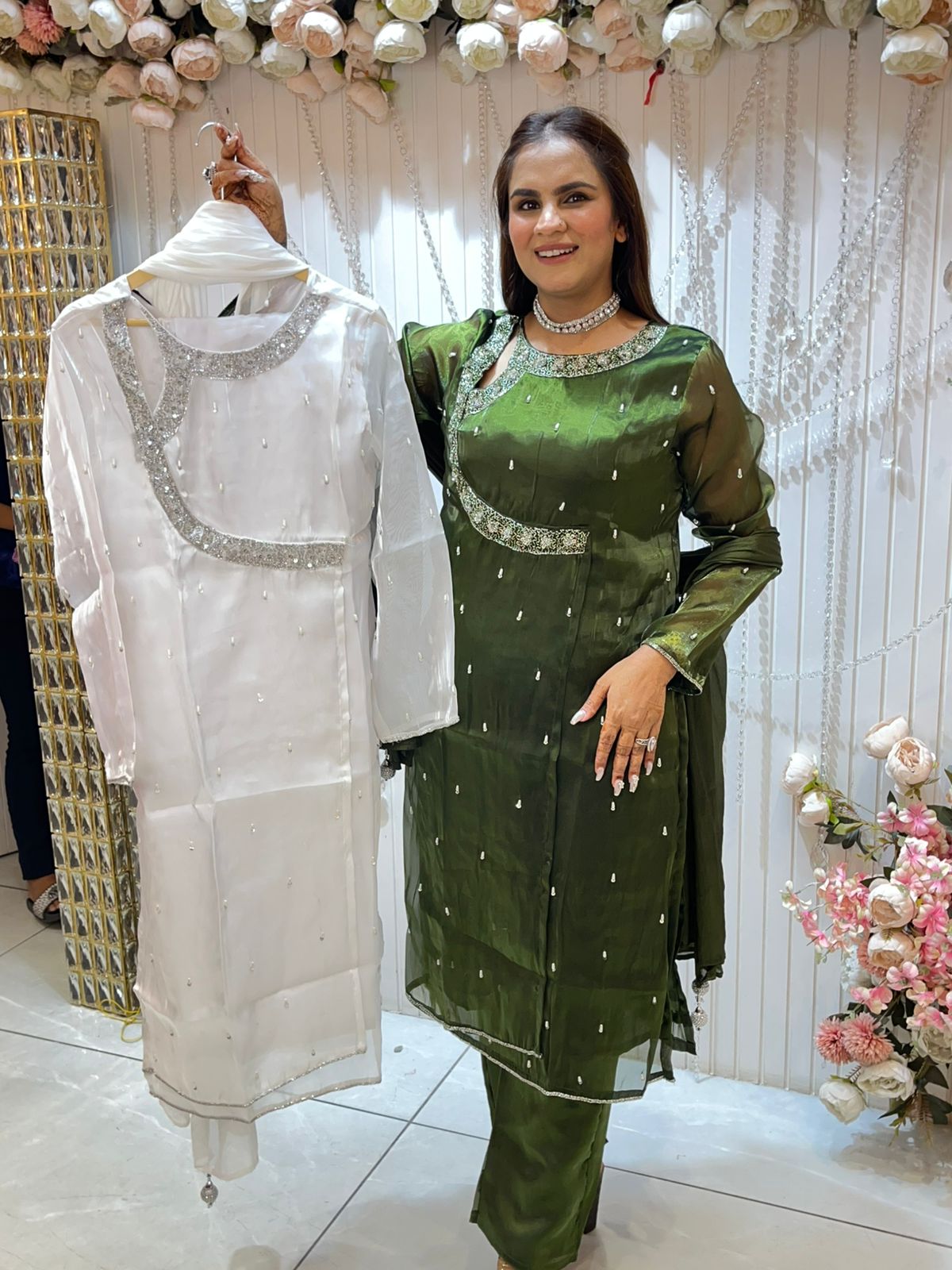 Beautiful Suit With Fancy Cut Design PC1439
