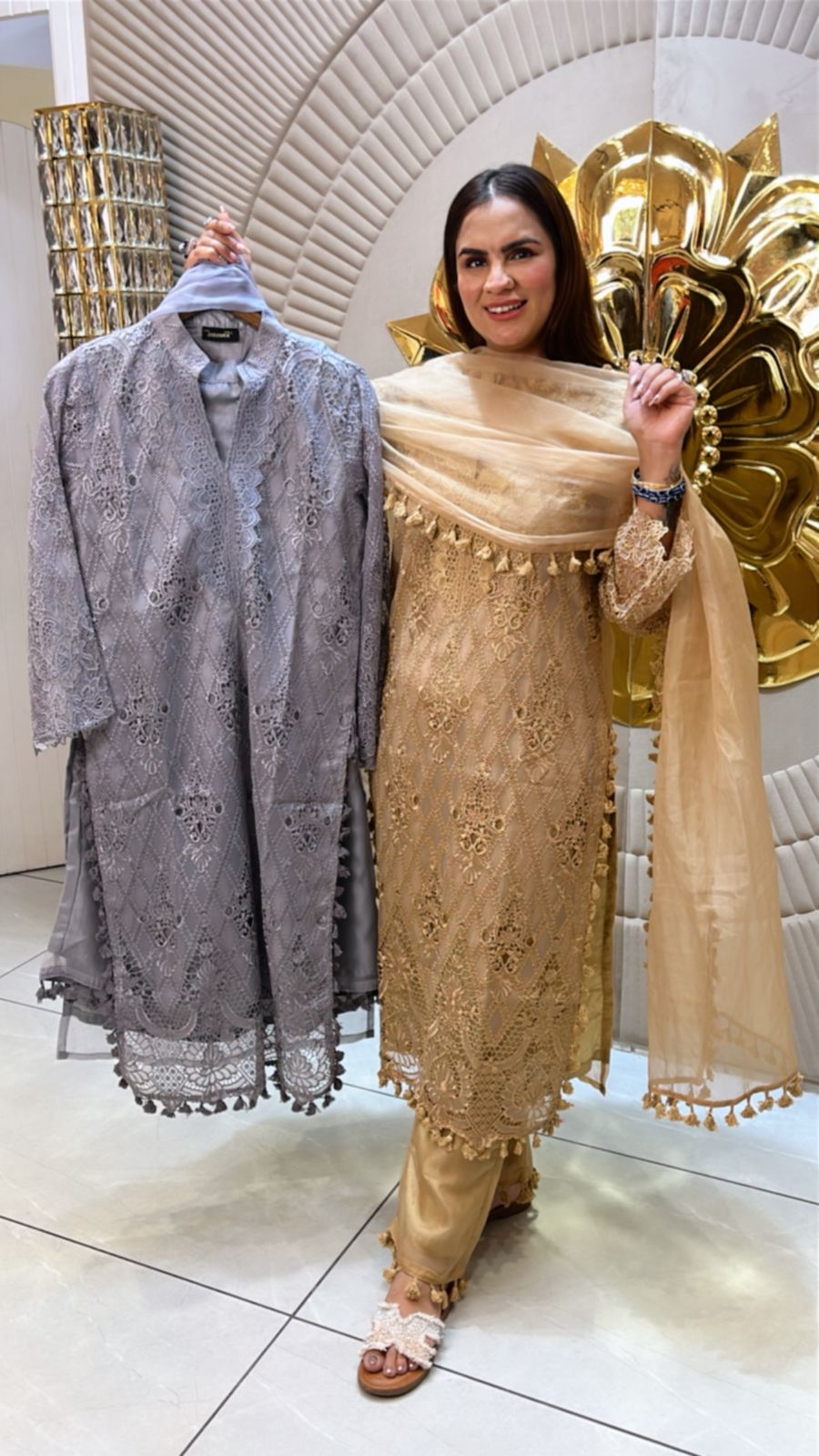 Beautiful Suit With Lace Work PC1501