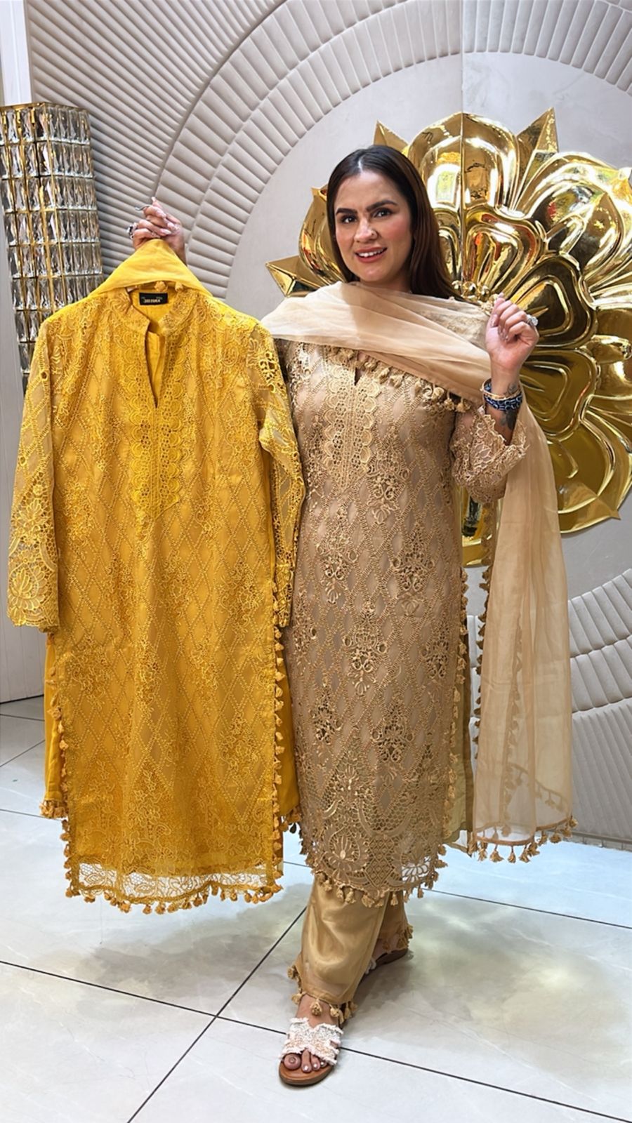 Beautiful Suit With Lace Work PC1501