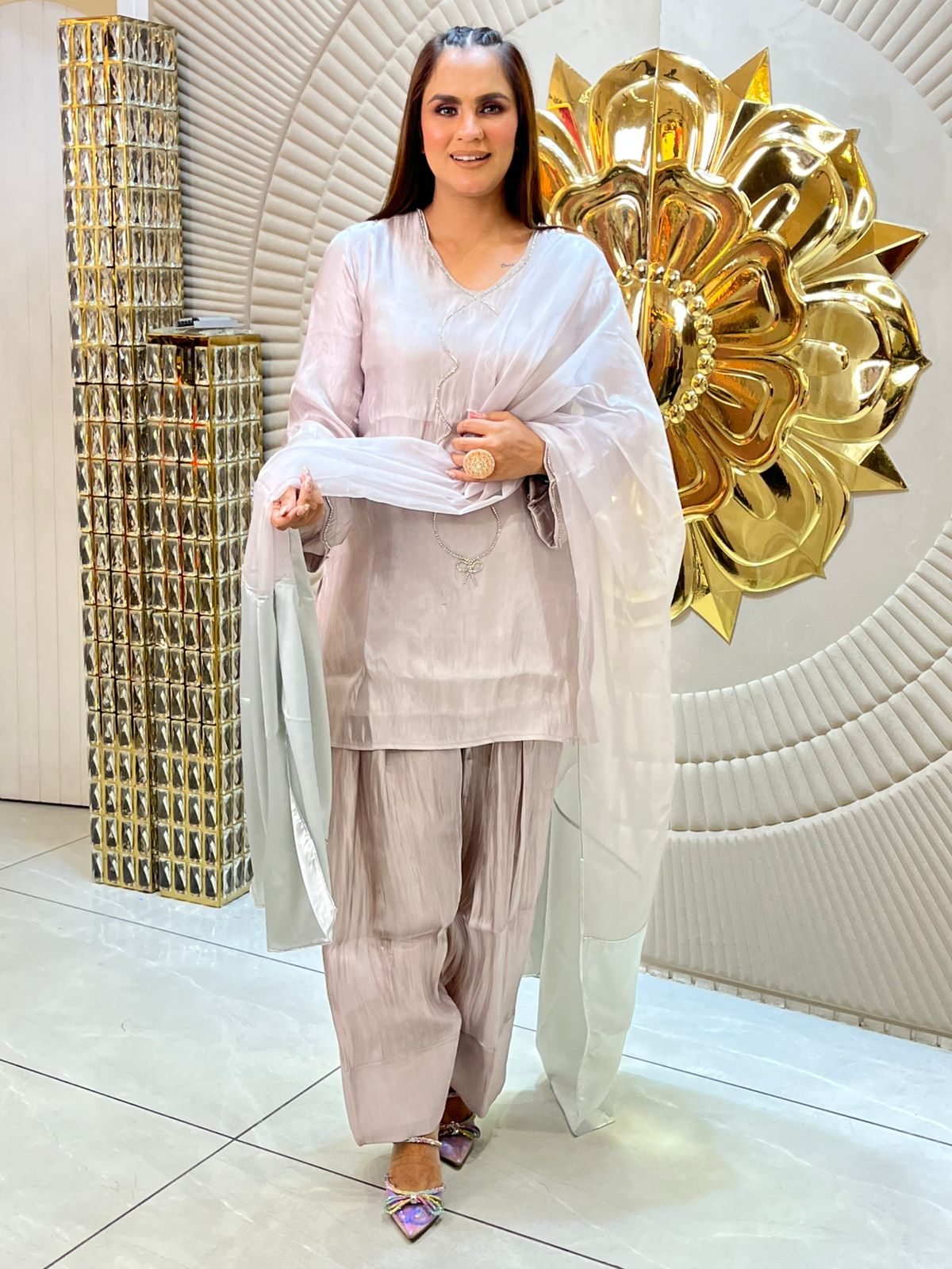 Beautiful Suit With Sequence Work PC1476