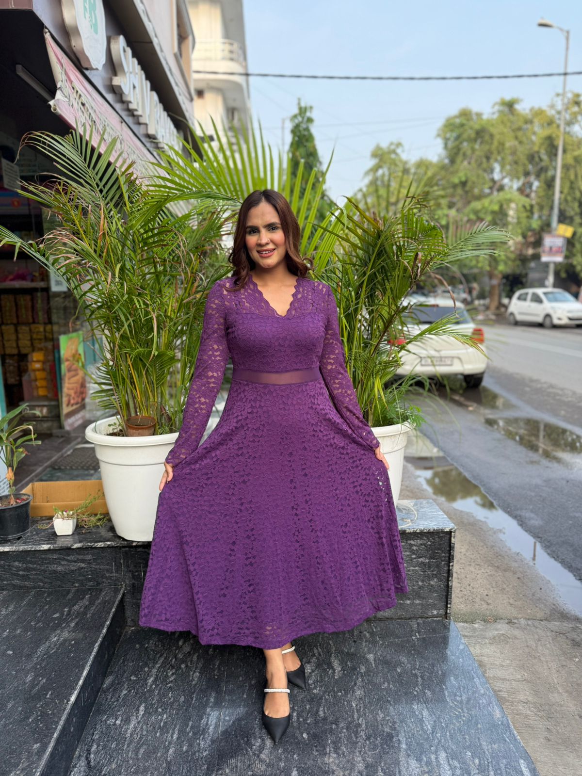 Beautiful Imported Net Dress PC1527
